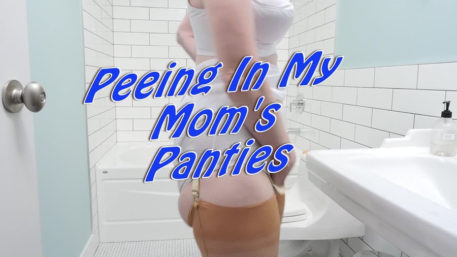 Girl Cumming In Panties - I Pee In My Mom's Panties and Cum On My Face in The Toilet ...